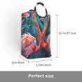 thumbnail image 3 of KLL Romantic Flamingo Pair Laundry Hamper,Large Canvas Fabric Lightweight Storage Basket Toy Organizer Dirty Clothes Collapsible Waterproof, 3 of 6