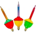 Tupkee Christmas Replacement Bubble Lights 3 MultiColor Light Bulbs