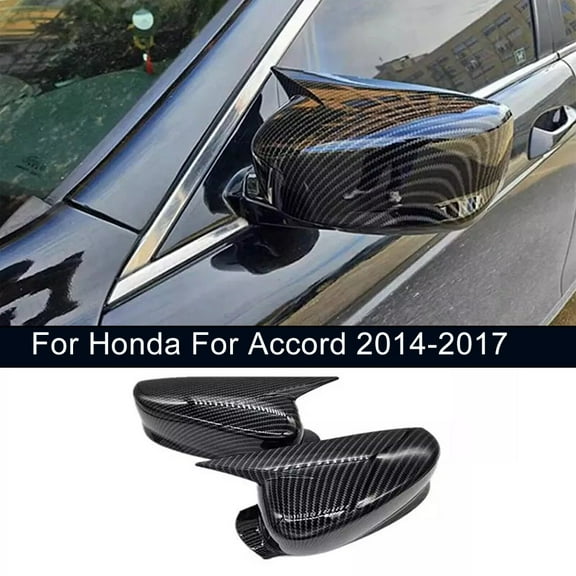 For Acura For ILX 13-24 Carbon Fiber Exterior Horn Rear View Mirror Cover Trim