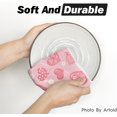 thumbnail image 5 of Pink Bow Tie Heart Flower Valentine''s Day Kitchen Towels Dish Towels, 18x26 Inch Farmhouse Wedding Decoration Hand Towels Set of 2, 5 of 6