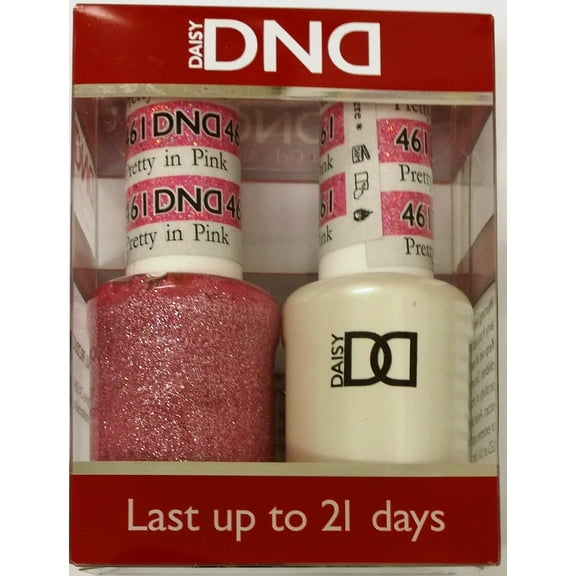 DND Nail Polish Gel & Matching Lacquer Set (461 - Pretty In Pink)