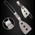 thumbnail image 4 of Utensilios de cocina plegables para exteriores, juego de cucharas para sopa y camping Espátula plegable, 4 of 7