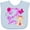 AE-Light Blue, variant on Inktastic Second Birthday with Cute Puppy and Butterflies Boys or Girls Baby Bib