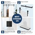 thumbnail image 3 of Bi-Folding Barn Door Hardware Sliding Track Kit Heavy Duty (No Wood Door) ,Widely Used, 3 of 4