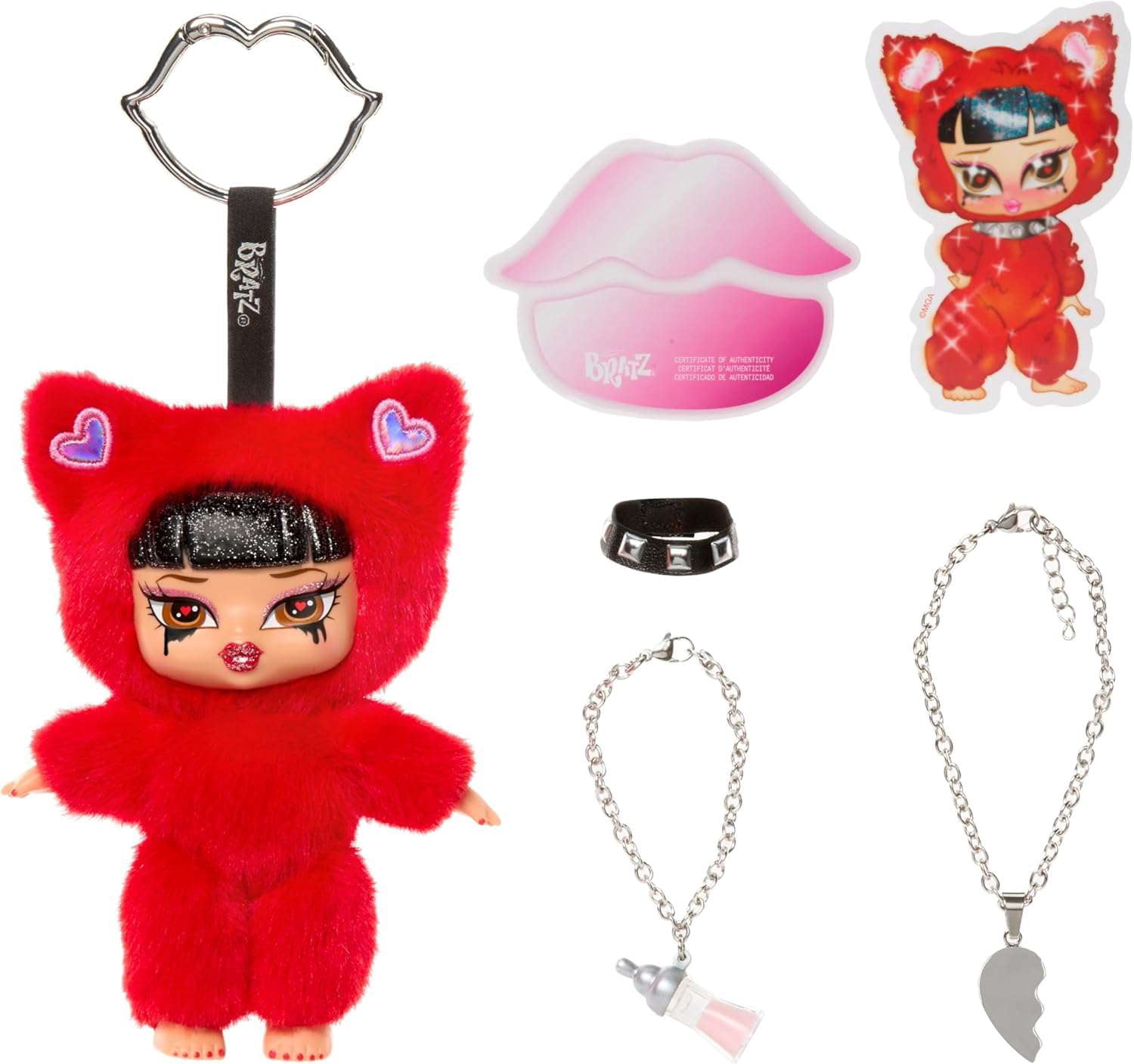 Bratz Bratziez Sweetheartz Plush Blind Box with Charm Clip and Accessory