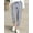 Grey, variant on Women's Loose Pants Cotton And Linen Casual Pants Solid Color Pants With Pockets