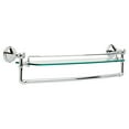 thumbnail image 2 of Delta Cassidy 24" Glass Shelf with Removable Bar, Stainless, 2 of 2