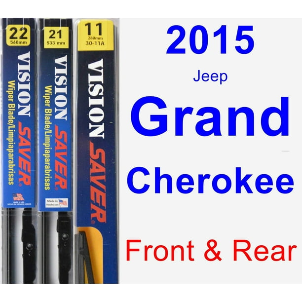 2015 Jeep Grand Cherokee Wiper Blade Set/Kit (Front & Rear