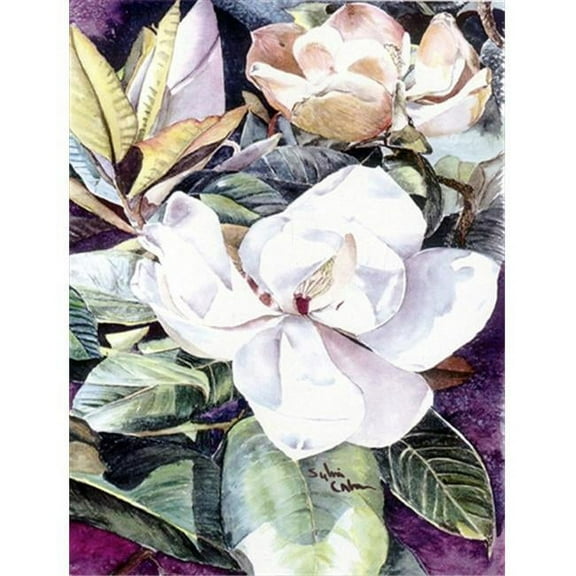 28 x 40 in. Flower - Magnolia House Size Canvas Flag