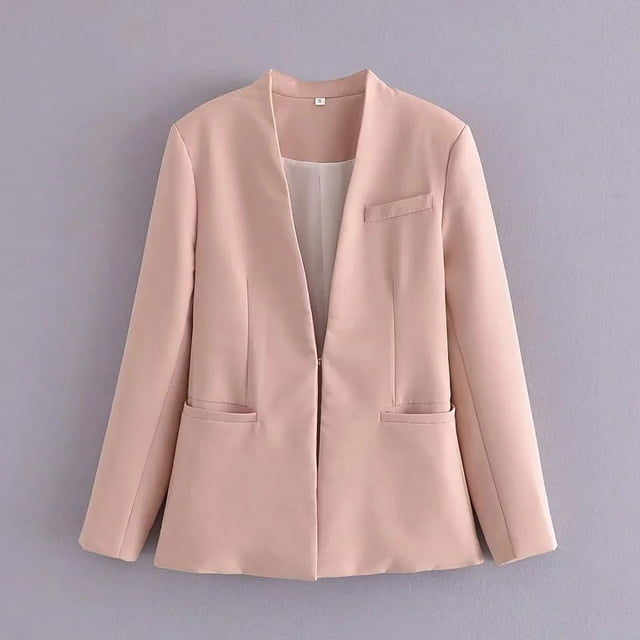 Style Summer Women‘s New Lapel Suit Jacket 66075