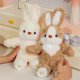 thumbnail image 5 of Juguetes de peluche de conejos con babero, Animal de dibujos animados, muñeca de conejito, Linda almohada de felpa, regalos para el Día de los niños, decoración del hogar para niñas336, 5 of 5