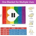 thumbnail image 2 of Kainsy Paready Rainbow Blanket Gay Pride Soft Fleece Throw Blankets Lightweight Pride LGBT Blanket for Couch Sofa Indoors Outdoors Party Decor-50x60in(50"x60"), 2 of 7