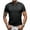 Black, variant on IDOPIP Mens Henley Short Sleeve Shirt Cotton Casual Shirt Summer Basic T Shirt L Black