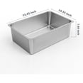 thumbnail image 4 of Stainless Steel Cat Litter Box XXL- Metal High Sided Cat Pan, Large Stainless Steel Box, Indoor Litter Tray, Non Stick, No Smell, Easy to Clean, Pet Toilet Supplies for Kitten, Kitty, Rabbit, 4 of 4