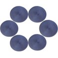 thumbnail image 2 of Woven Braided Non-Slip for Dining Tables Placemats 15 Inches Classic Round Set of 6 (Navy Blue), 2 of 7