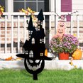 thumbnail image 3 of Halloween Metal Black Pumpkin Decor Halloween Yard Lawn Stakes Garden Scare Silhouette Statues Stakes for Home Yard Outdoor Decorations, 3 of 4
