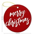 thumbnail image 2 of Merry Christmas Ceramics Ornaments Happy New Year Double-Sided Ceramics Ornaments Christmas Home Office Tree Decorations Housewarming Gift, 2 of 5