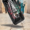 thumbnail image 2 of DALUX V Kickstand Holster Hybrid Phone Case Cover Compatible with TCL 30 XE 5G (2022) - Melting Skull Mexico Flag, 2 of 2