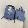thumbnail image 5 of 4pcs Student Backpack With Handbag Crossbody Bag And Pen Bag Set, Cute Bear Pattern Backpack, Large-capacity Travel Backpack Fashion Casual Backpack, 5 of 5