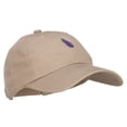 thumbnail image 5 of Mini Eggplant Embroidered Unstructed Cap - Khaki OSFM, 5 of 5