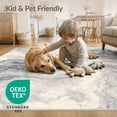 thumbnail image 4 of ODIKA Large Cloudy Grey Veined Gradient Effect Abstract Plush Under for Playroom, Bedroom, Reading Nook, Pet Friendly & Kids Safe Play, 4 of 7