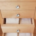 thumbnail image 3 of 12 tiradores redondos para armario de cocina, cajón, puerta, armario, color plateado, un solo orificio, accesorio para muebles de aleación de zinc, 3 of 6