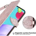 thumbnail image 7 of Compatible with Samsung Galaxy A51 5G Wallet Case, Galaxy A51 5G Case Leather with Card Holder Magnetic Kickstand Wrist Strap Shockproof Case for Samsung Galaxy A51 5G Life Tree Rose Gold, 7 of 7