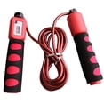 thumbnail image 2 of S SERENABLE PVC Jump Skipping Rope with Counter and Anti-Slip Foam Handle Red, 2 of 9