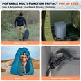 thumbnail image 4 of KingCamp Shower Tent, Pop Up Camping Privacy Tent, Portable Waterproof Dressing Changing Room Easy Setup, Toilet Tent with Carry Bag for Beach, Camping, Hiking, Blue, 4 of 8