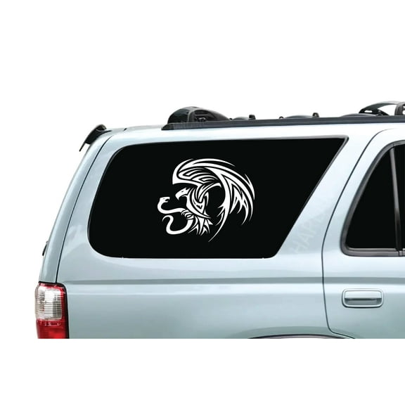 Tribal Mexican Eagle Vinyl Decal Sticker - 13" Tall Fits on Any Car or Truck Window - Works on Any Smooth Surface - Vinilo águila Tribal Mexicana