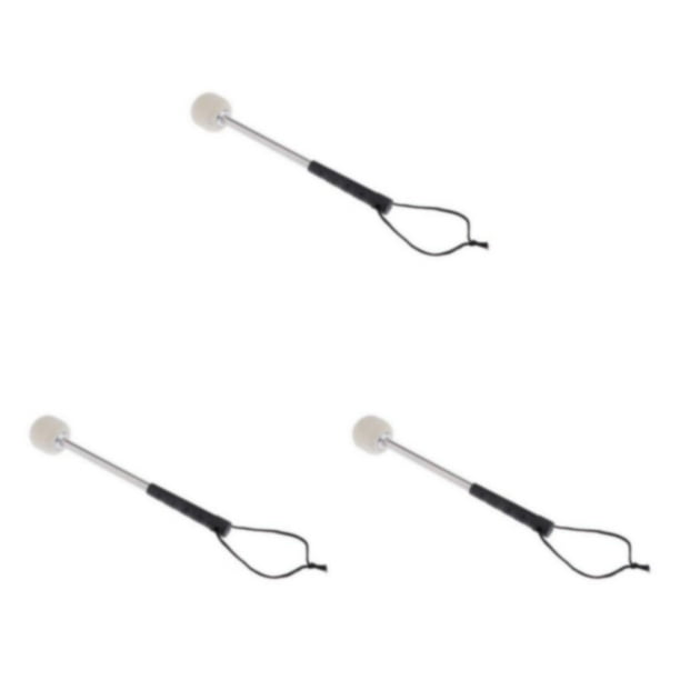 Naiovety Alloy Marching Tenor Drum Mallets with Drum Parts Wool Strap Stick Head Felt Type1 NO1