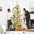thumbnail image 3 of Árbol de Navidad Best Choice Products preiluminado Aspen Noble Fir 4,5 pies, 3 of 9