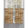 thumbnail image 5 of Brown Wooden Bathroom Window Curtain, Vintage Western Country Wooden Plank Light Filtering Coffee Kitchen Curtains, Bedroom Living Room Curtains 2 Panel 84"x45", 5 of 6