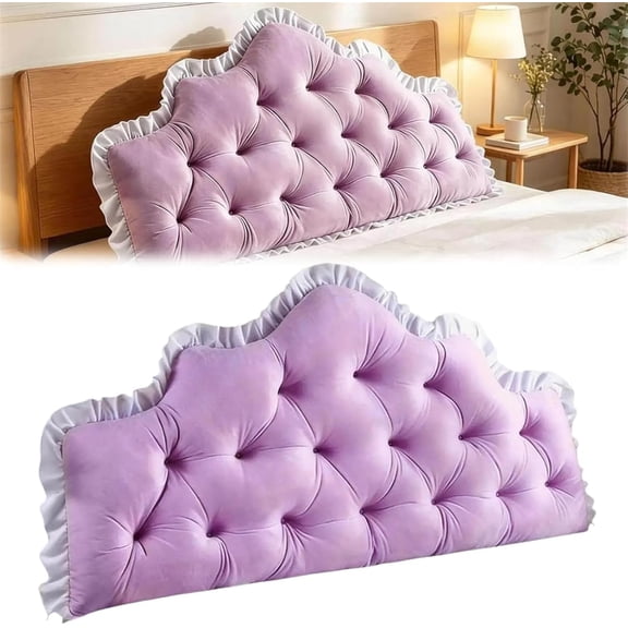 Dorm Headboard Pillow, Backrest Support Cushion | Luxurious Long Reading Rectangular Headboard Pillow, Soft for Sitting Up Reading in Bed