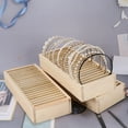 thumbnail image 3 of Mobutofu Headband Display Box Wooden Multi Compartment Design 1Set 12.6x5.5x2.4in, 3 of 7