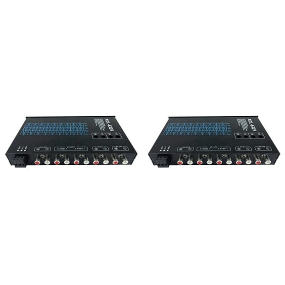 2X Auto Square 9 Band Graphic Equalizer Digital Car Audio -EQ9 Full Series Car Amplifier Equalizer Adjustable Filter