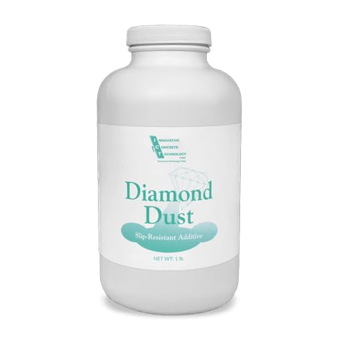 ICT Diamond Dust Slip-Resistant Concrete Additive, Ideal for Anti Slip Paint for Wood Ramp Grip Paints, Anti Slip Coating, Spray, Tile Treatment for Shower & Ceramic Tiles - 5 Gallon - 1 lb