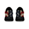 thumbnail image 3 of Lion Of Judah Cross Str Of David American flag Shoes Sneakers Black Size 4.5, 3 of 6