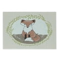 thumbnail image 1 of Fox Cutting Board, Young Forest Animal Illustration for with Green Leafy Framework and Polka Dots, Decorative Tempered Glass Cutting and Serving Board, Small Size, Multicolor, by Ambesonne, 1 of 1