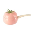 thumbnail image 4 of Olla de comida para pequeños, olla de fideos de 16 cm, forma de frutas , fácil de limpiar, adecuada para todas las estufas, sopa, gachas, rosa perfecl Cacerola de leche antiadherente, 4 of 8