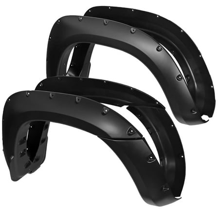 2010 Avalanche Fender Flares Spec-D Tuning For 2005-2011 Toyota Tacoma 6' Pocket Style Bolt On Rivet Fender Flares Smooth (Left+Right) 2005 2006 2007 2008 2009 2010 2011 ()