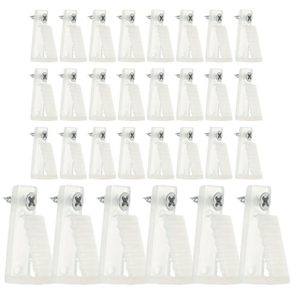 Monyance screw in hooks 30pcs Lights Hanger Hooks Outdoor String Lights Hanging Hooks with Screws(1.38X0.67X0.39Inches)