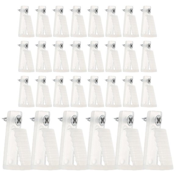 CIMAXIC 30pcs Lights Hanger Hooks Outdoor String Lights Hanging Hooks with Screws,1.38"X0.67"X0.39"