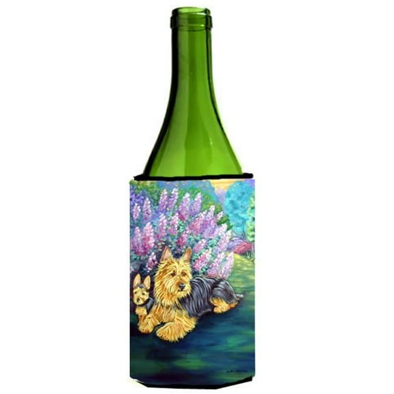 Australian Terrier And Puppy Wine bottle sleeve Hugger - 24 oz.