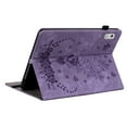 thumbnail image 3 of Decase Compatible with Lenovo Tab M9 Cover 9.0 inch (TB-310FU,2023 Released) with Pencil Holder,Tri-Fold Stand Embossed Rose Pattern Slim Fit Protective Cover for Lenovo Tab M9 Tablet,Purple, 3 of 8