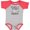 Baseball Heather and Red, variant on Inktastic Grandma and Grandpas Favorite Heart Grandchild Boys or Girls Baby Bodysuit