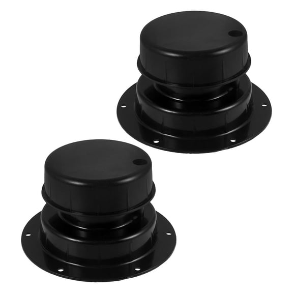LITINKIMI Black Plastic Camper Vent Cover Replacement Caps for RV Outdoor Camping, 2-Pack Ventilation Accessories