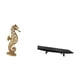 thumbnail image 5 of Bandeja de escultura de resina dorada, adorno para oficina, dormitorio, sala de estar, chimenea, cuenco decorativo rústico para mesa de centro de boda, 5 of 8