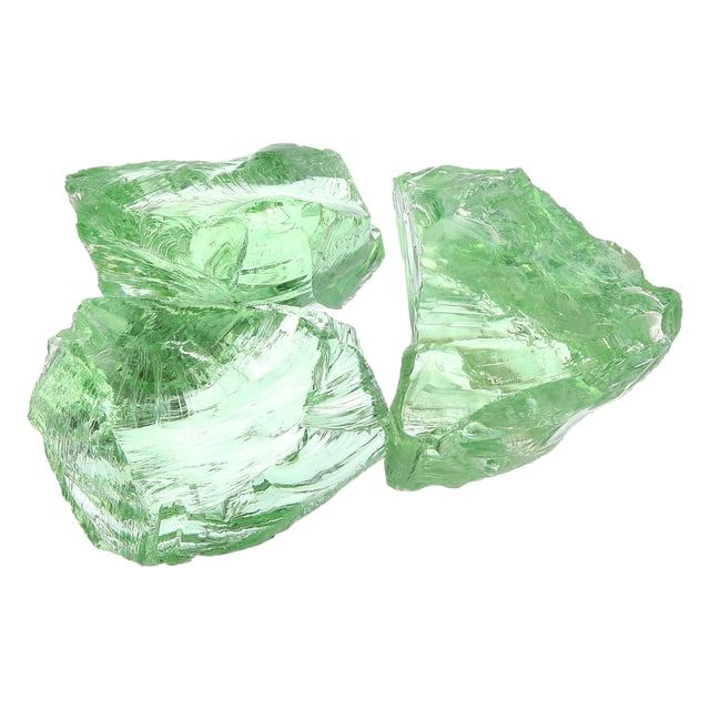 Uxcell Verre Broyé, Verre Broyé à Haute Brillance 5-8 mm, Vert Pâle