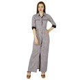 thumbnail image 1 of Bimba Women Long Shirt White Rayon Maxi Dress Button Down Gown Chic Style Custom, 1 of 9
